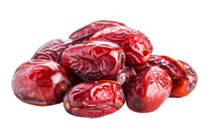 Pile of dates fruit, isolated against a transparent background png