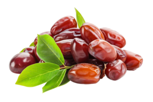 Pile of dates fruit, isolated against a transparent background png