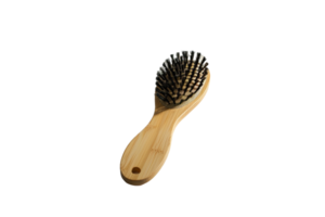 showing a hairbrush isolated against a transparent background png