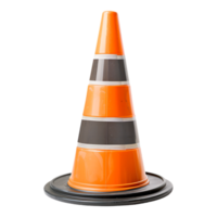 traffic cone isolated on a transparent background png