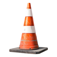 traffic cone isolated on a transparent background png