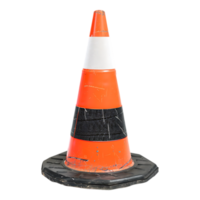 traffic cone isolated on a transparent background png