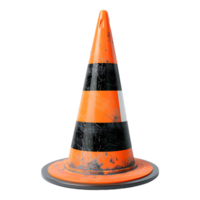 traffic cone isolated on a transparent background png