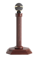 podium with a pulpit microphone isolated against a transparent background png