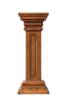 podium with a pulpit microphone isolated against a transparent background png