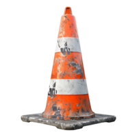 traffic cone isolated on a transparent background png