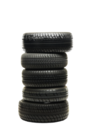 Stack of tires alone against transparent backdrop png
