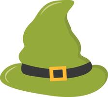 St. Patrick's Day Leprechaun Hat with Tree Leaves Clover Icon. Isolated on White Background vector