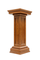 podium with a pulpit microphone isolated against a transparent background png