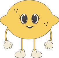 Groovy Hippie Psychedelic Character. Cartoon Illustration vector