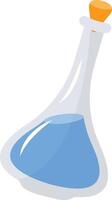 Magic Bottle Potion with Liquid. Isolated on White Background. Illustration in Cartoon Design Concept. vector