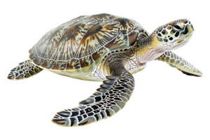 tartaruga sozinho contra transparente pano de fundo png