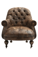 Slipper chair, isolated against a transparent background png