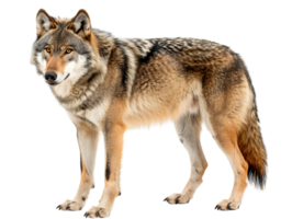 Wolf isolated against transparent background png
