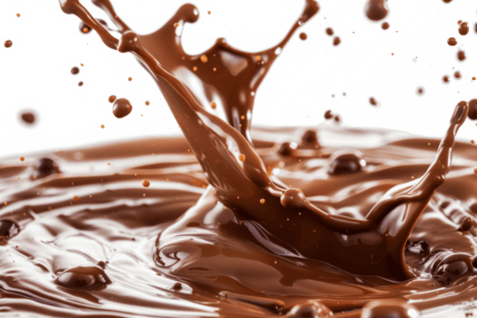 smält choklad stänk med droppar, stänga upp png