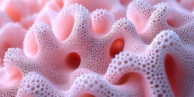 Detailed texture of coral displaying its unique formations in a clear ocean habitat photo
