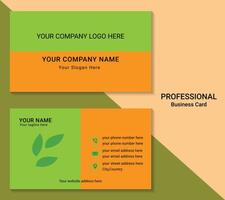 Professional business card design useful for personal and official section vector