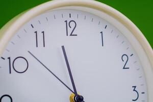Alarm clock. Studio photo, time concept and working with precious time. photo