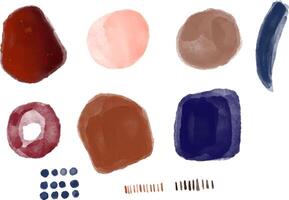 watercolor shapes element design for templates. vector