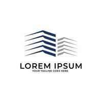 Building construction Logo Design Template. Architecture logo illustration concept vector