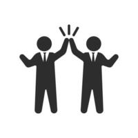 Team collaboration icon, make an agreement vector