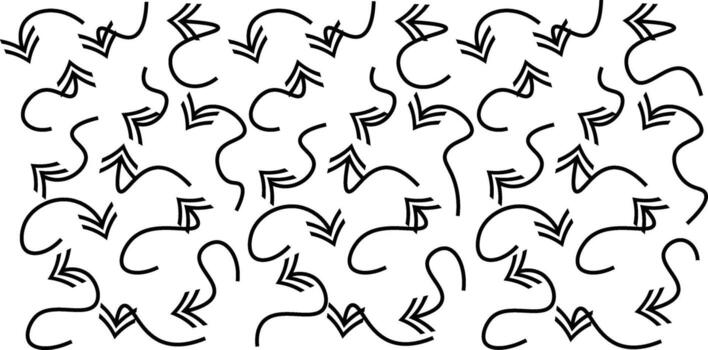 Abstract set of way direction arrow. Collection of way sign, Road navigation arrows, direction mark, crossroad symbol, arrow set illustration vector