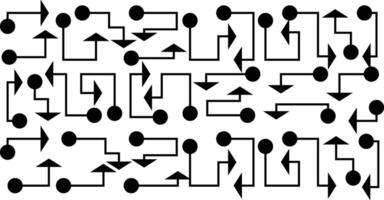 Abstract set of way direction arrow. Collection of way sign, Road navigation arrows, direction mark, crossroad symbol, arrow set illustration vector