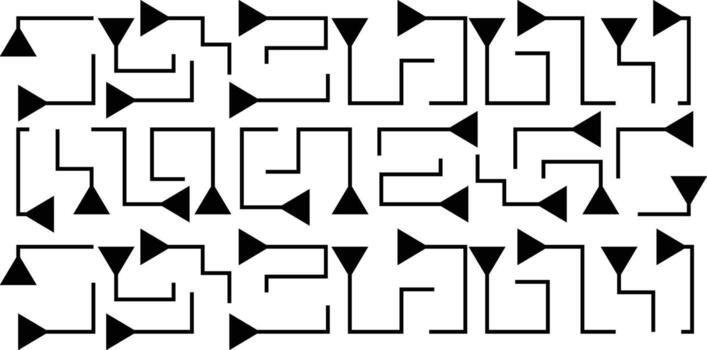 Abstract set of way direction arrow. Collection of way sign, Road navigation arrows, direction mark, crossroad symbol, arrow set illustration vector