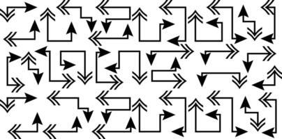 Abstract set of way direction arrow. Collection of way sign, Road navigation arrows, direction mark, crossroad symbol, arrow set illustration vector