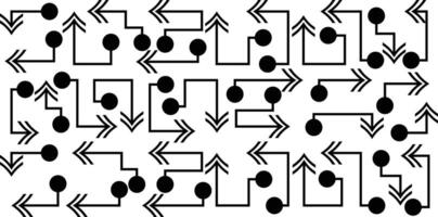 Abstract set of way direction arrow. Collection of way sign, Road navigation arrows, direction mark, crossroad symbol, arrow set illustration vector