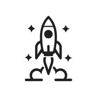 Spaceship icon set design symbol of science and technology. vector