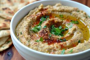 White Bean Dip with Olive Oil and Parsley photo