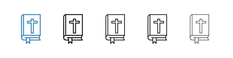 Biblia icono conjunto vector