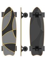 skateboard for extreme sports and active entertainment illustration flat style isolated on white background vector