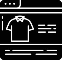website browser solid glyph illustration vector