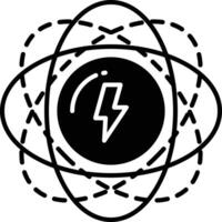 Bulb solid glyph illustration vector