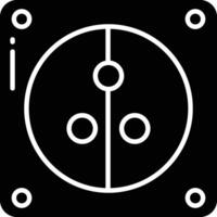 Socket solid glyph illustration vector