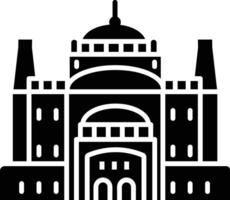 Cairo Citadel solid glyph illustration vector