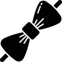 Bowtie solid glyph illustration vector