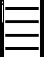 ladder solid glyph illustration vector