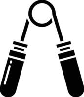 Hand Expander solid glyph illustration vector