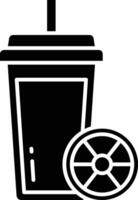 Grapefruit Juice solid glyph illustration vector
