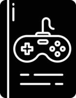 Game Rules book solid glyph illustration vector