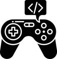 Game Development solid glyph illustration vector