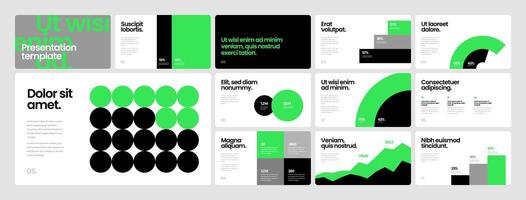 Corporate business presentation template. Elements of infographics use in presentation, flyer and corporate report. Dashboard template with big data visualization. vector
