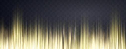 Speed rays, velocity light neon flow, zoom in motion effect, gold glow speed lines, colorful light trails, stripes. vector