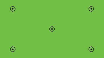 Green screen background, VFX motion tracking markers. Art design green screen backdrop template. vector