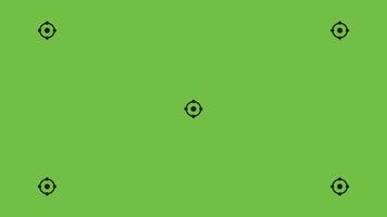 Green screen background, VFX motion tracking markers. Art design green screen backdrop template. vector