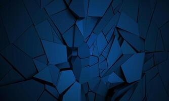 Abstract 3D blue broken black shadow background vector