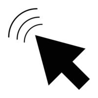 click icon on white background vector